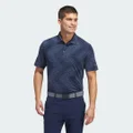 adidas Ultimate365 Allover Print Polo Shirt Golf A/XL Men Collegiate Blue / Preloved Ink