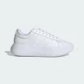 adidas Grand Court Platform Shoes Lifestyle,Tennis 3 UK Women White / White