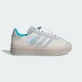 adidas Gazelle Bold Shoes Lifestyle 10.5 UK Women White / Light Blue / Light Solid Grey