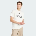 adidas Graphic Print Fleece Tee Lifestyle 3XLT Men Off White