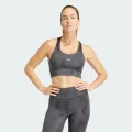 adidas Run Pocket Medium-Support AOP Bra Iteration Training XOT Women Grey / Black