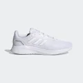 adidas Run Falcon 2.0 Shoes Running 6.5 UK Men White / Silver Metallic