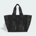 adidas Monogram Mesh Canvas Shopper Bag Lifestyle NS Women Black
