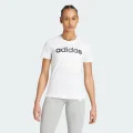 adidas Essentials Slim Logo Tee Lifestyle A/L Women White / Black