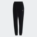 adidas Cuffed Pants in Cozy Velour Mélange Lifestyle J/XS,J/S,J/M,J/L,J/OT,J/XOT,J2XOT,28,30,32,34,36,38,40,42,44,46,48 Women Black