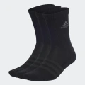 adidas Cushioned Crew Socks 3 Pairs Basketball,Lifestyle KXXL Unisex Black / Grey