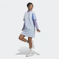 adidas Essentials 3-Stripes Single Jersey Boyfriend Tee Dress Lifestyle 2XS Women Blue Dawn / Blue Fusion / Wonder Quartz / Pink