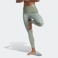 adidas Yoga Studio Luxe 7/8 Leggings Training M Women Silver Green