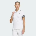 adidas AEROREADY 3-Stripes Short Sleeve Polo Shirt Golf S Women White