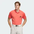 adidas HEAT.RDY Jacquard Short Sleeve Polo Shirt Golf A/2XL Men Preloved Scarlet