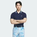 adidas AEROREADY PlayGreen Monogram Short Sleeve Polo Shirt Golf A/M Men Collegiate Blue / Collegiate Blue