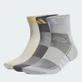 adidas Performance Light Mid-Cut Socks 3 Pairs Training KXXL Unisex Putty Grey / Grey / Grey