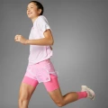 adidas Tokyo Running 2-in-1 Shorts Running 2XL Women Lucid Pink White