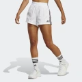 adidas Essentials 3-Stripes Woven Shorts Lifestyle L Women White / Black
