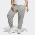 Essentials 3-Stripes French Terry Cuffed Pants (Plus Size)