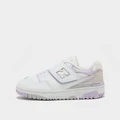 New Balance 550 Bungee Lace with Top Strap Children - WHITE