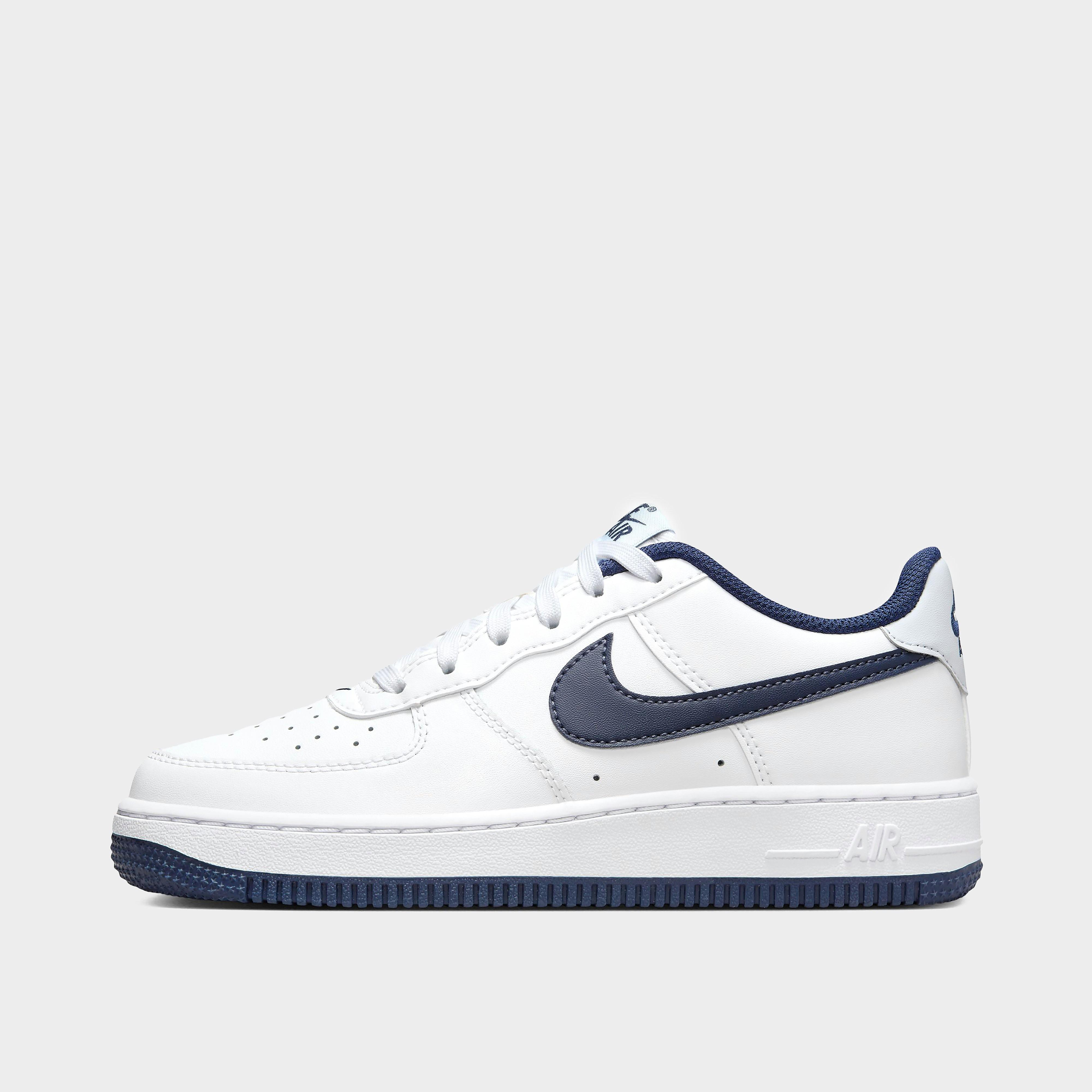 Nike Air Force 1 Low Junior - White/Football Grey/Midnight Navy