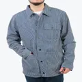 Vans Apparel and Accessories Hickory Stripe Drill Chore Coat Blue