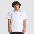 Vans Apparel and Accessories Composite Rose Polo Shirt White