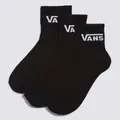 Vans Apparel and Accessories Classic Half Crew Sock Black
