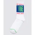 Vans Apparel and Accessories Whammy Crew Sock White