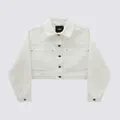 Vans Apparel and Accessories Raynes Crop Trucker Jacket White