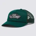 Vans Apparel and Accessories Classic Patch Curved Bill Trucker Hat Green