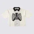 Vans Apparel and Accessories Skeleton Short Sleeve Shirt White