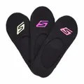 SkechersAcc 3pk Sport Cushion Liner Socks Black