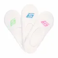 SkechersAcc 3pk Sport Cushion Liner Socks White