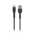 Monster USB-C to USB-A Thermo Plastic Elastometer Cable - Black 1.2m