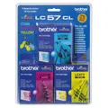 Genuine Brother LC57 CMY Colour Pack