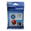 Brother LC431C Ink Cartridge Cyan, Yield - 200 Pages for Brother MFCJ1010DW, DCPJ1050DW Printer