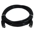 8Ware PL6A-30BLK CAT6A UTP Ethernet Cable, Snagless- 30m Black