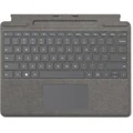 Microsoft Surface Pro 9/8/X Keyboard ( Platinum ) - With Storage & Charging Tray Ready for Slim Pen 2 ( Slim Pen 2 not included)