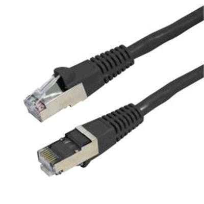 Dynamix PLK-AUGS-10 Cat6A RJ45 Patch Lead - 10m - Black S/FTP - Shielded - 10G - 26AWG - 500MHz - Gold Plated