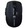 Promate BREEZE Wireless Mouse with noise reduction - Black Smooth Scrolling - Sensor Resolution 800/1000/1200/1600DPI - Extended Battery Life - Wirele