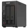 QNAP TS-253E-8G Work Group/ SOHO/ Home 2-Bay NAS Server, Intel Quad Core Celeron Upto 2.6GHz, 8GB Ram,Hot-swappable, 2x 2.5GbE LAN, PCIe Expansion Sl