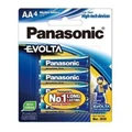 Panasonic LR6EG/4B Evolta premium AA 4 Pack Alkaline Batteries For Current-hungry Devices 1.5V Extra power formula