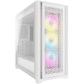 Corsair iCUE 5000D RGB Airflow True White ATX MidTower Gaming Case Tempered Glass, 3X120mm A-RGB Fan Pre-installed, CPU Cooling Support Upto to 170mm,