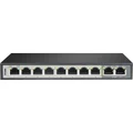 D-Link DGS-F1010P-E 10-Port Gigabit PoE Switch with 8 Long Reach PoE Ports and 2 Uplink Ports (Max 96W)