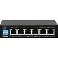 D-Link DGS-F1006P-E 6-Port Gigabit PoE Switch with 4 Long Reach PoE Ports and 2 Uplink Ports (Max 60W)