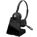 Jabra Engage 65 DECT Wireless On-Ear Headset with Charging Stand - Teams Certified 2-Mics Noise Cancellation / Busy Light / Fast Charge / Up to 150m D