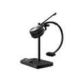 Yealink WH62 DECT Wireless Mono Headset with Charging Stand - Teams Certified 2-Mics Noise Cancellation / Busy Light / Up to 160m Distance / Up to 13-