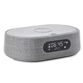 Harman Kardon Citation Oasis WiFi Smart Speaker with Alarm Clock - Grey - Qi wireless charging built-in, works with Google Home, Apple AirPlay & Spoti