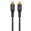 Promate POWERBOLT240-2M 2M USB-C to USB-C Cable. Supports Thunderbolt 3, 240W Super Speed Fast Charging, 40GbpsData, & 8K 60Hz Res. Nylon Braided. Pro