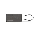 Kensington SD1700P USB-C Dual 4K Portable Dock with Qi Charging - 100W PD, 10W QI, HDMI2.0 x2