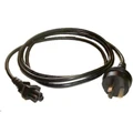 8Ware RC-3078C5-OEM 3 Core Light Duty 2m Power Cable 3-Pin NZ/AU To C5 Clover Shaped Female Connector 7.5A SAA Approved Power Cord designed for use wi