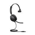 Jabra Evolve2 40 SE USB-A Wired On-Ear Mono Headset - UC Certified 3-Mics Noise Cancellation / 40mm Speakers / Busy Light