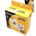 Fellowes 90691 100 Pack CDs/DVD Paper Sleeves Envelopes w/ window White Durable material shields discs from scratches and moisture. Includes label str